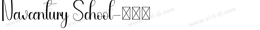 Newcentury School字体转换